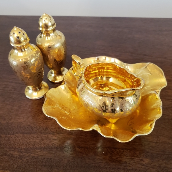 22K Gold Osborne Vintage Set 4 pieces - Picture 3 of 11